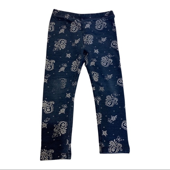 Gymboree Navy Paisley Print Legging 
Size: 2T - Picture 2 of 6
